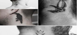 unique simple neck tattoos for guys