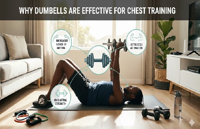 chest workout at home with dumbbells 