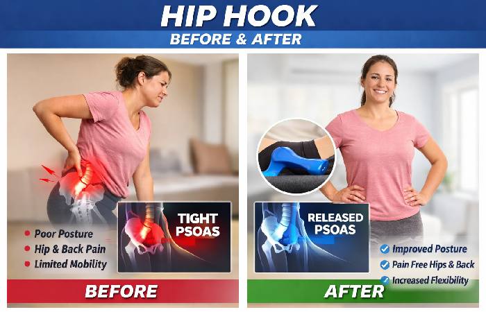 hip hook before and after