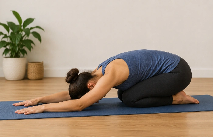 child’s pose for relaxation