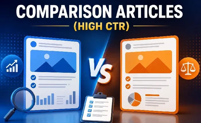 comparison articles (high ctr)