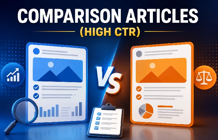 comparison articles (high ctr)