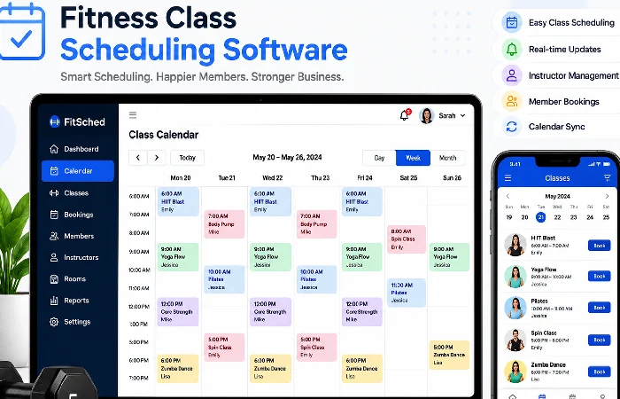 fitness class scheduling software