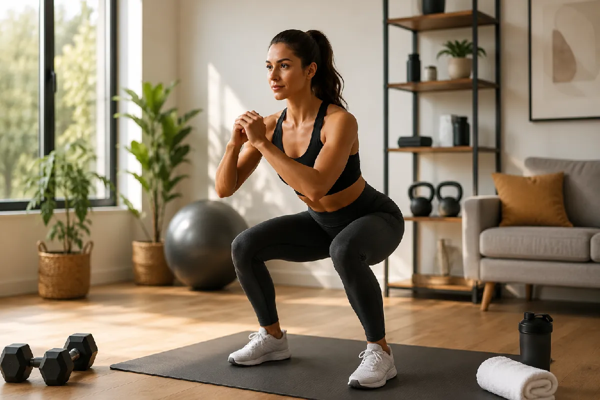 home workout & fitness lifestyle