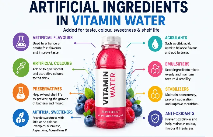 artificial ingredients in vitamin water