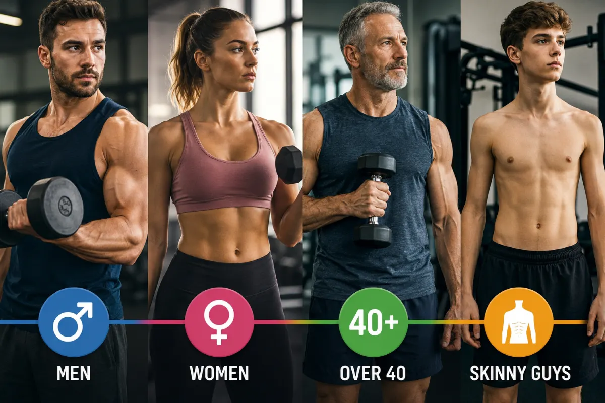 muscle building by demographic