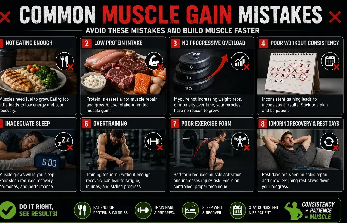 muscle gain mistakes