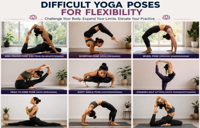 difficult yoga poses for flexibility