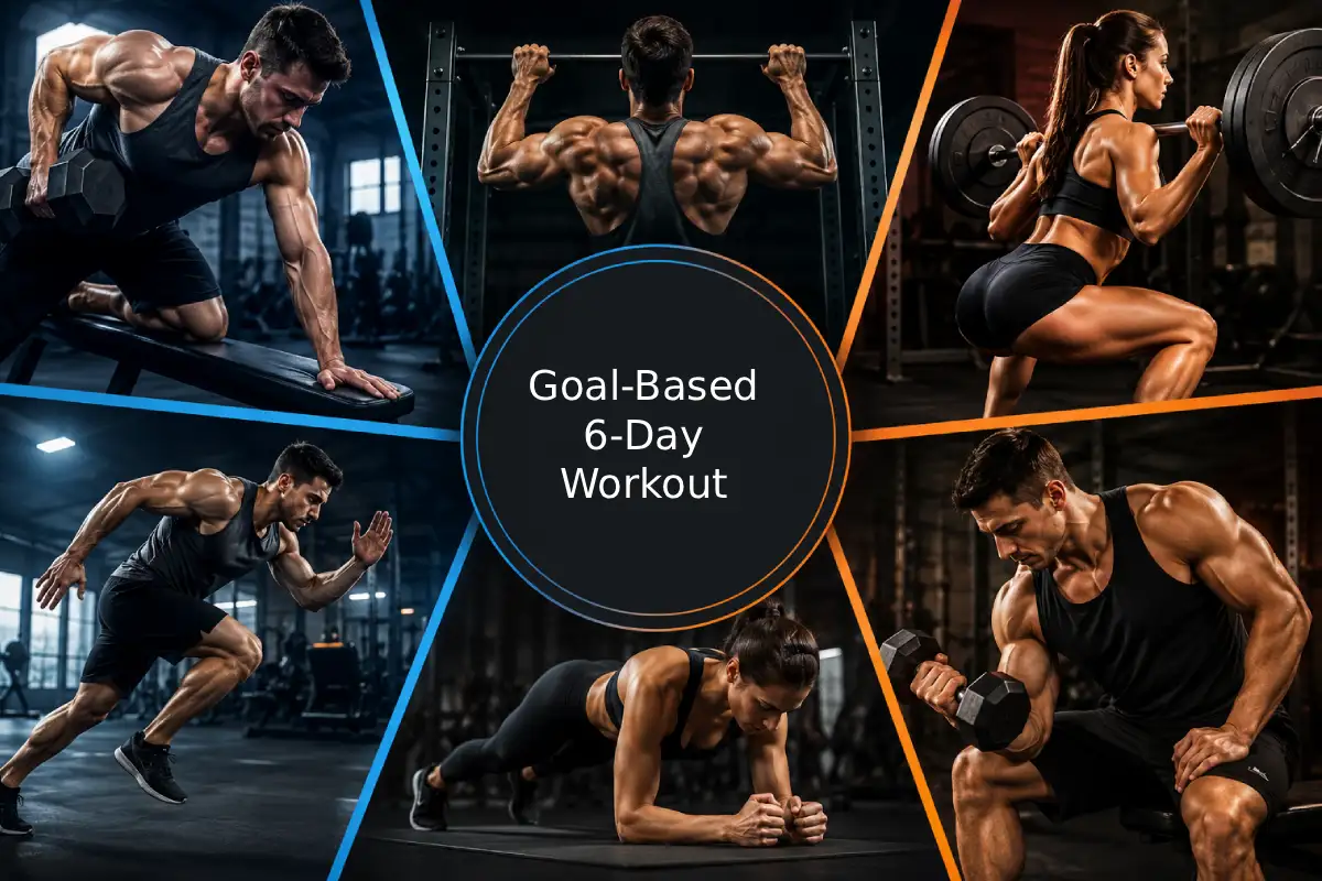 goal-based 6-day workout