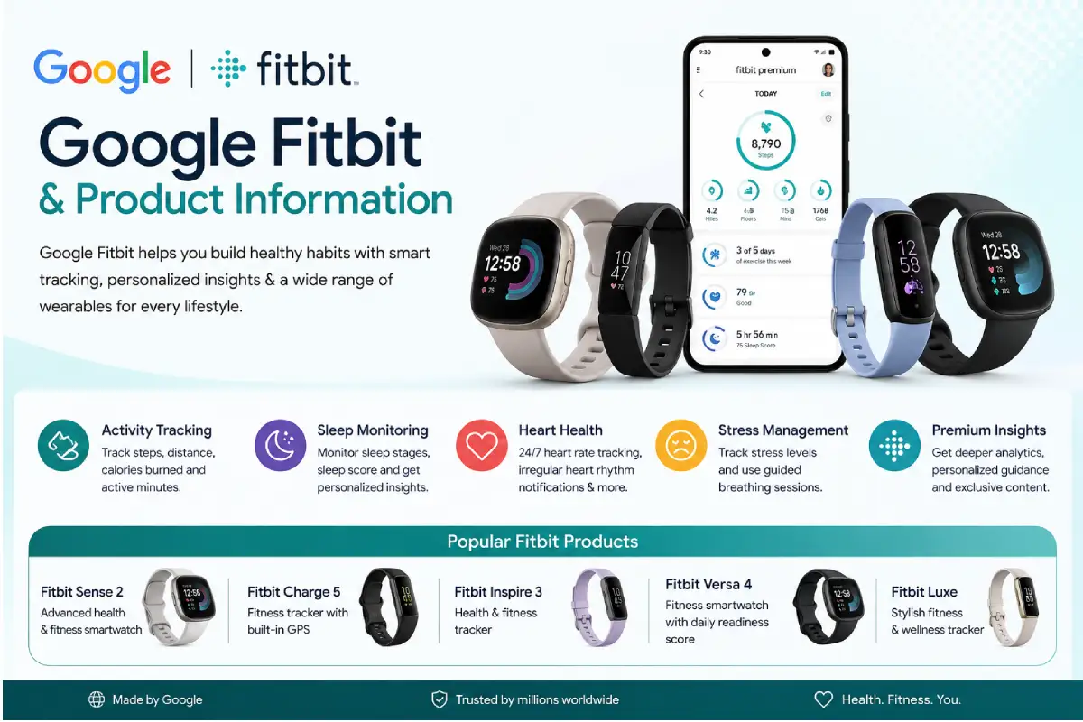 google fitbit & product information
