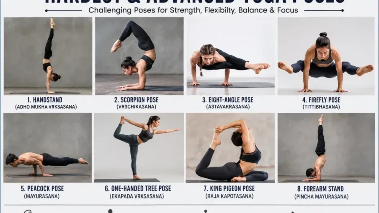 hardest & advanced yoga poses