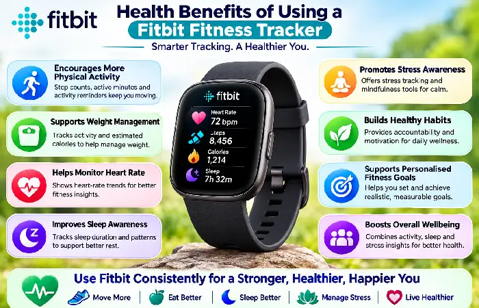 health benefits of using a fitbit fitness tracker