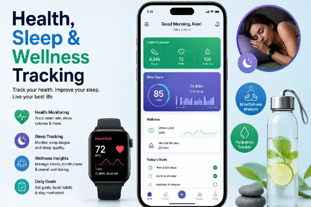 health, sleep & wellness tracking