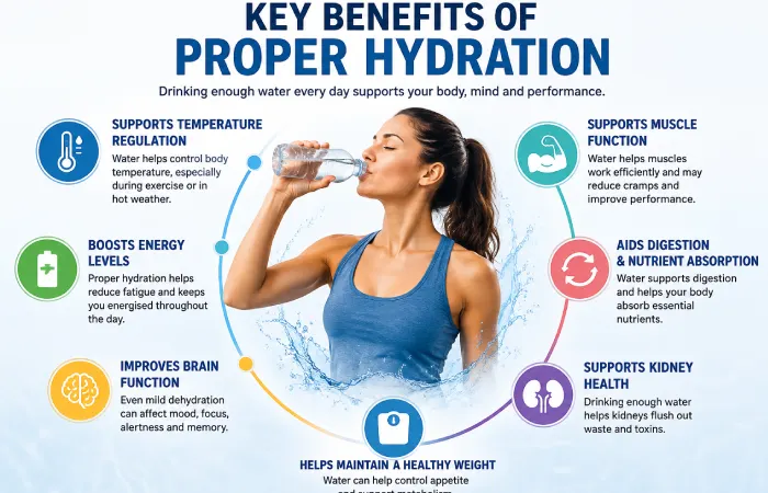 key benefits of proper hydration