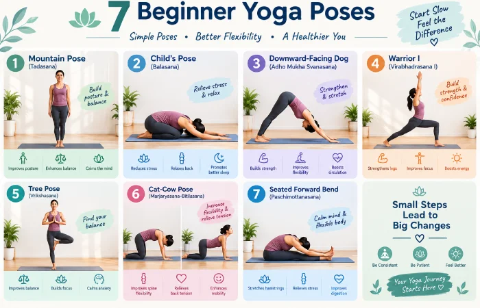 7 beginner yoga poses