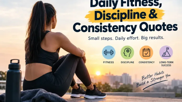 Daily Fitness, Discipline & Consistency Quotes