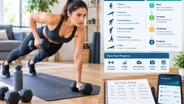 Home Strength Training Plans, Progression & Tracking