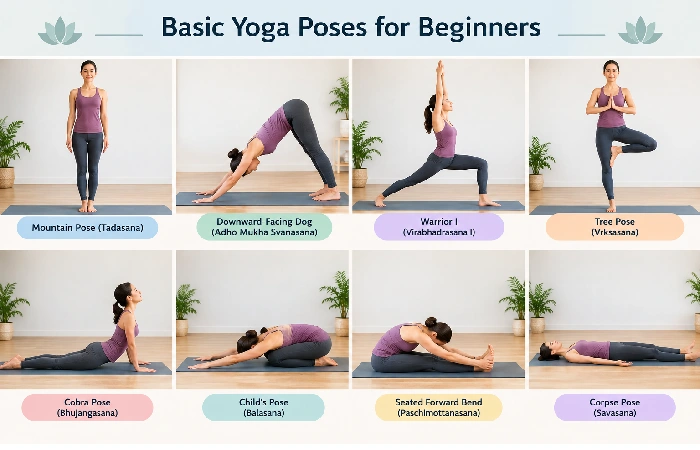 basic yoga poses for beginners