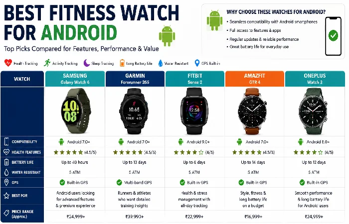 best fitness watch for android