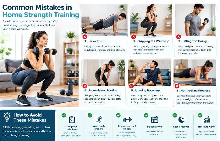 common mistakes in Home strength training