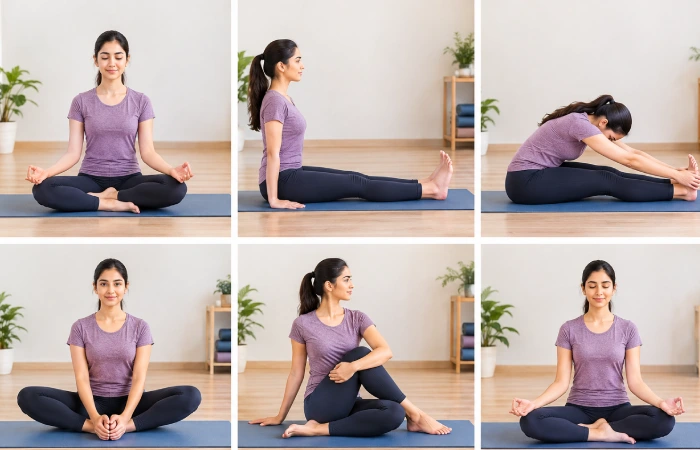 essential beginner seated yoga poses