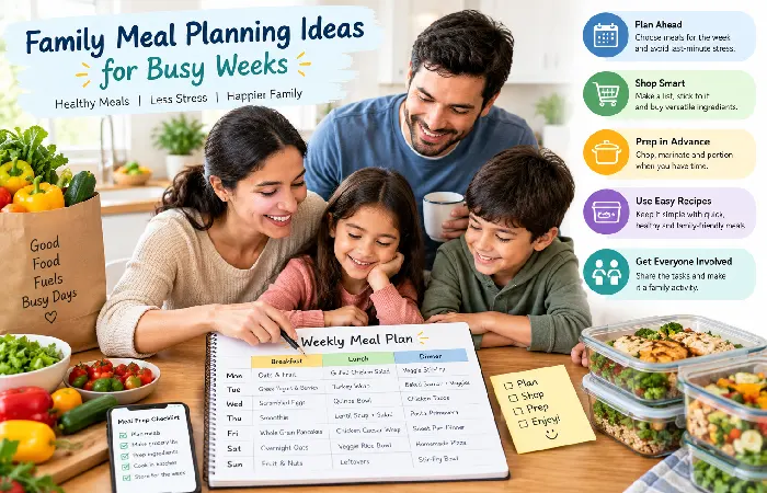 family meal planning for busy weeks