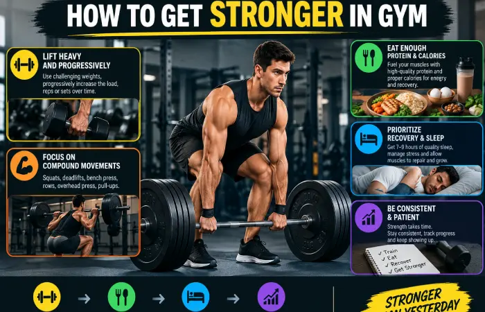how to get stronger in gym