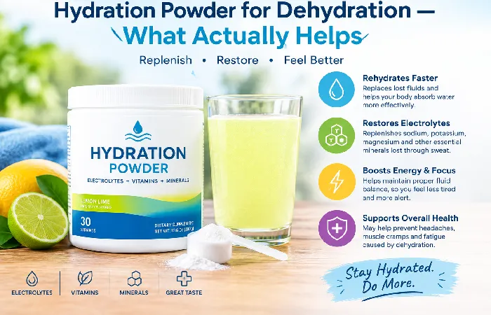 hydration powder for dehydration