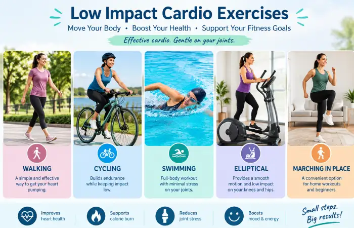 low Impact cardio exercises