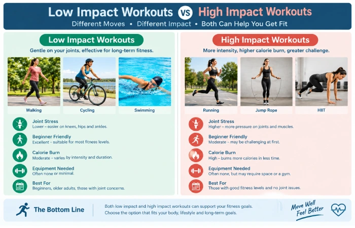 low impact workouts vs high impact workouts