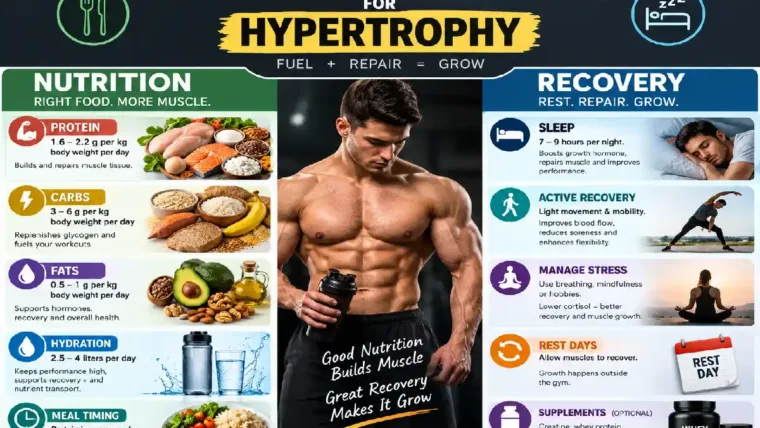 nutrition & recovery for hypertrophy