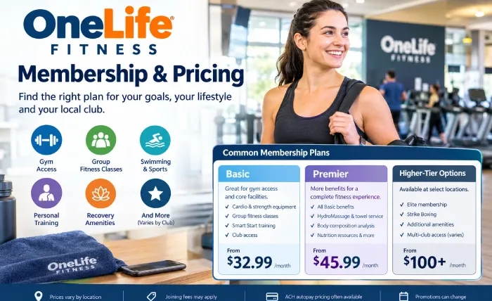 one life fitness membership & pricing