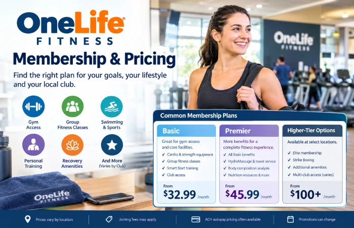 one life fitness membership & pricing