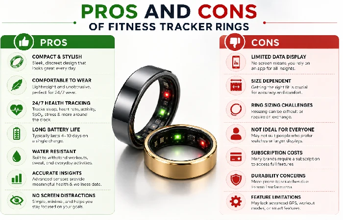 pros and cons of fitness tracker rings