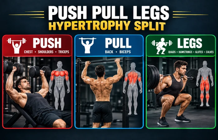 push pull legs hypertrophy split