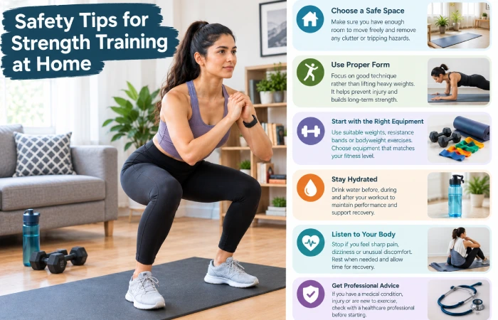 safety tips for strength training at home