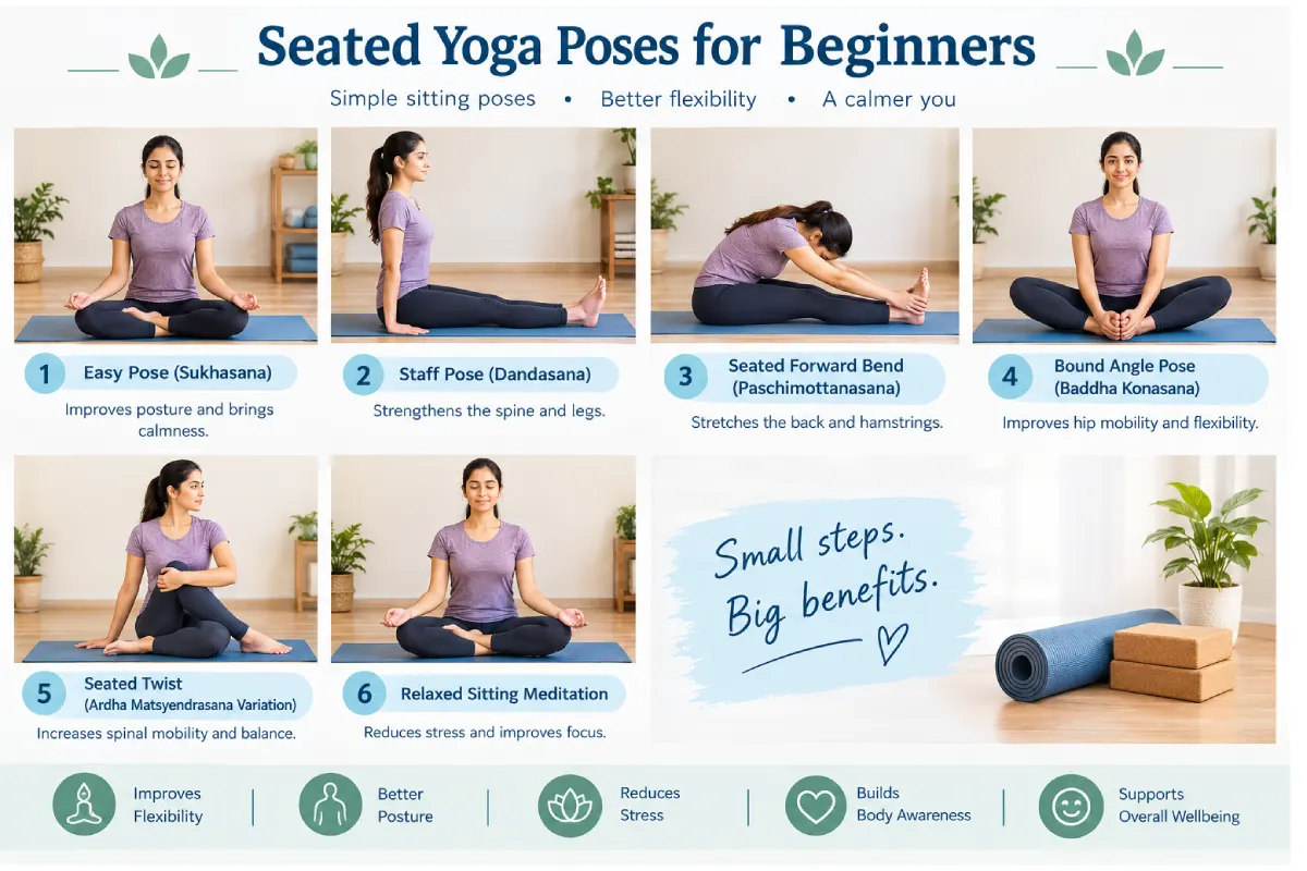 seated yoga poses for beginners