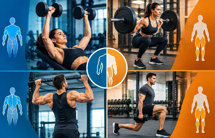 upper-lower strength split