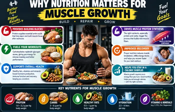 why nutrition matters for muscle growth