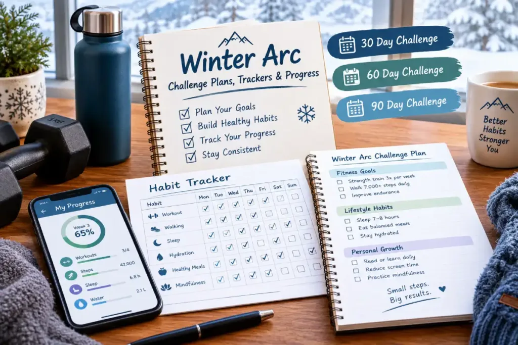 winter arc challenge Plans, trackers & progress