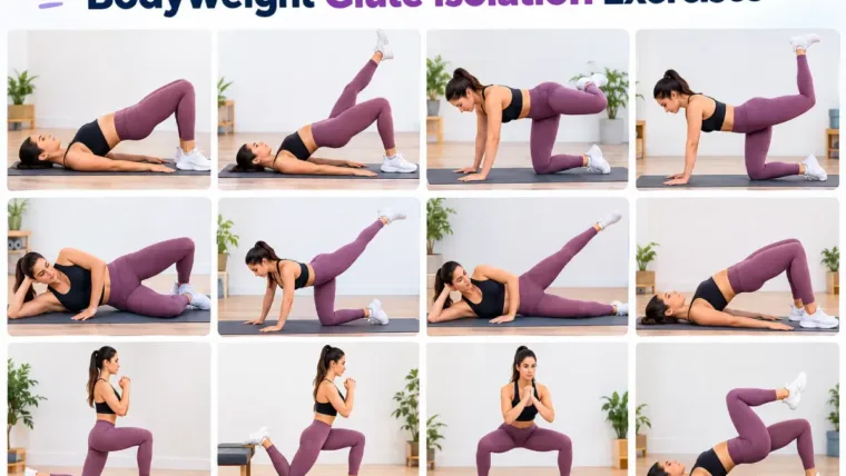 bodyweight glute isolation exercises