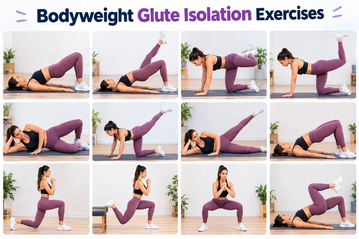 bodyweight glute isolation exercises