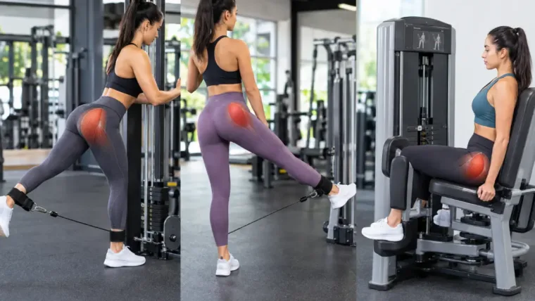 cable & gym glute isolation exercises