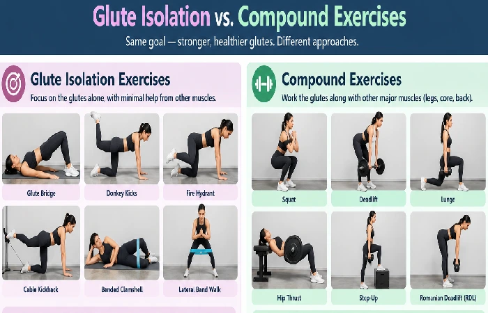 glute Isolation vs. compound exercises