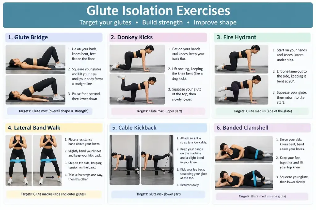 glute isolation exercises