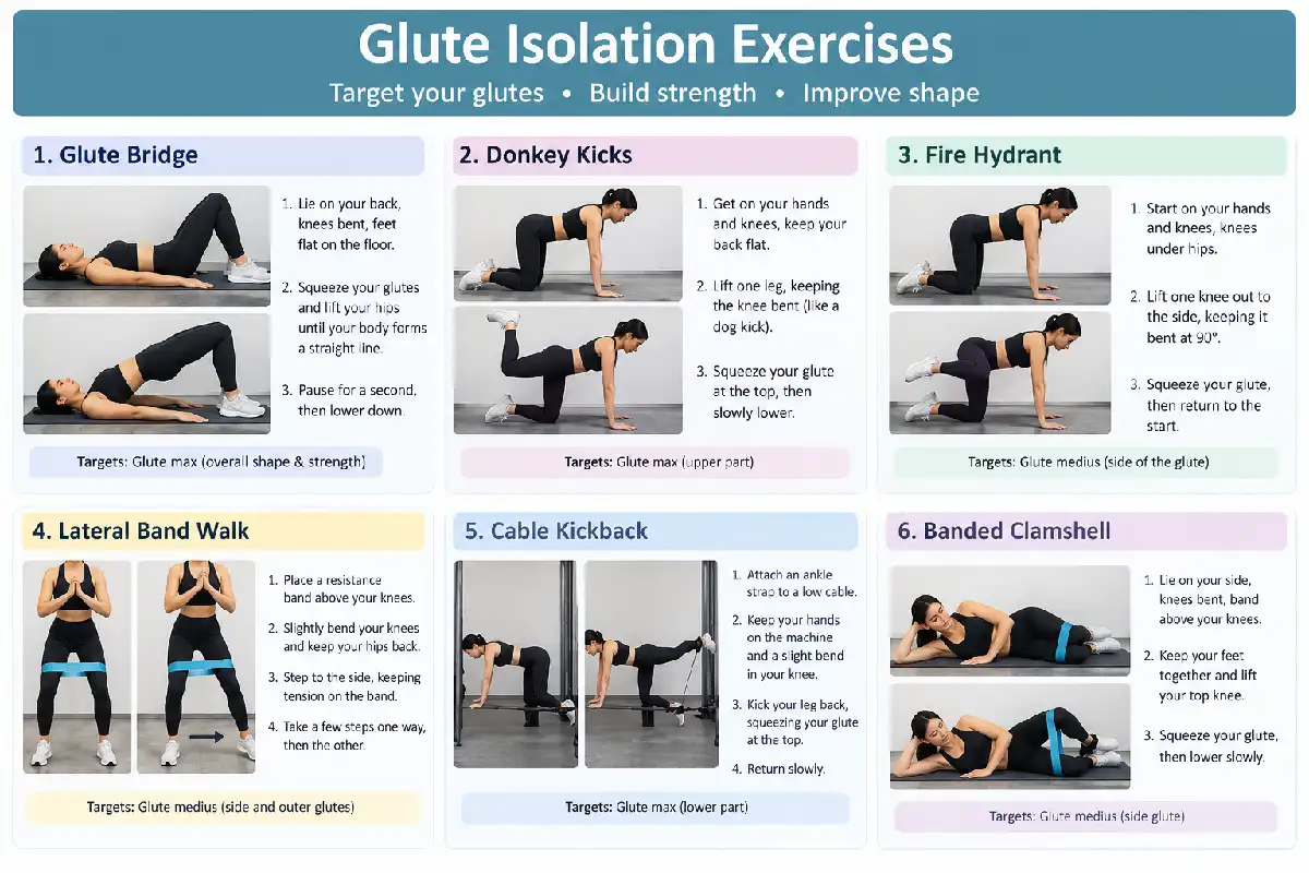 glute isolation exercises