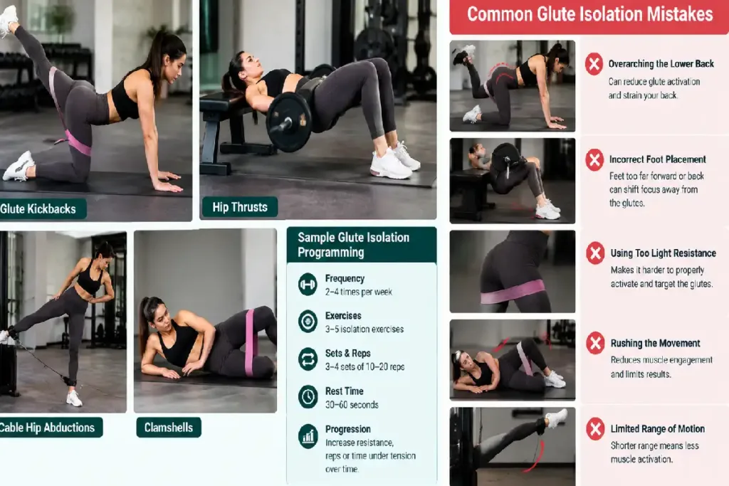 glute isolation programming & mistakes
