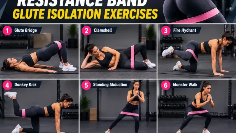 resistance band glute isolation exercises