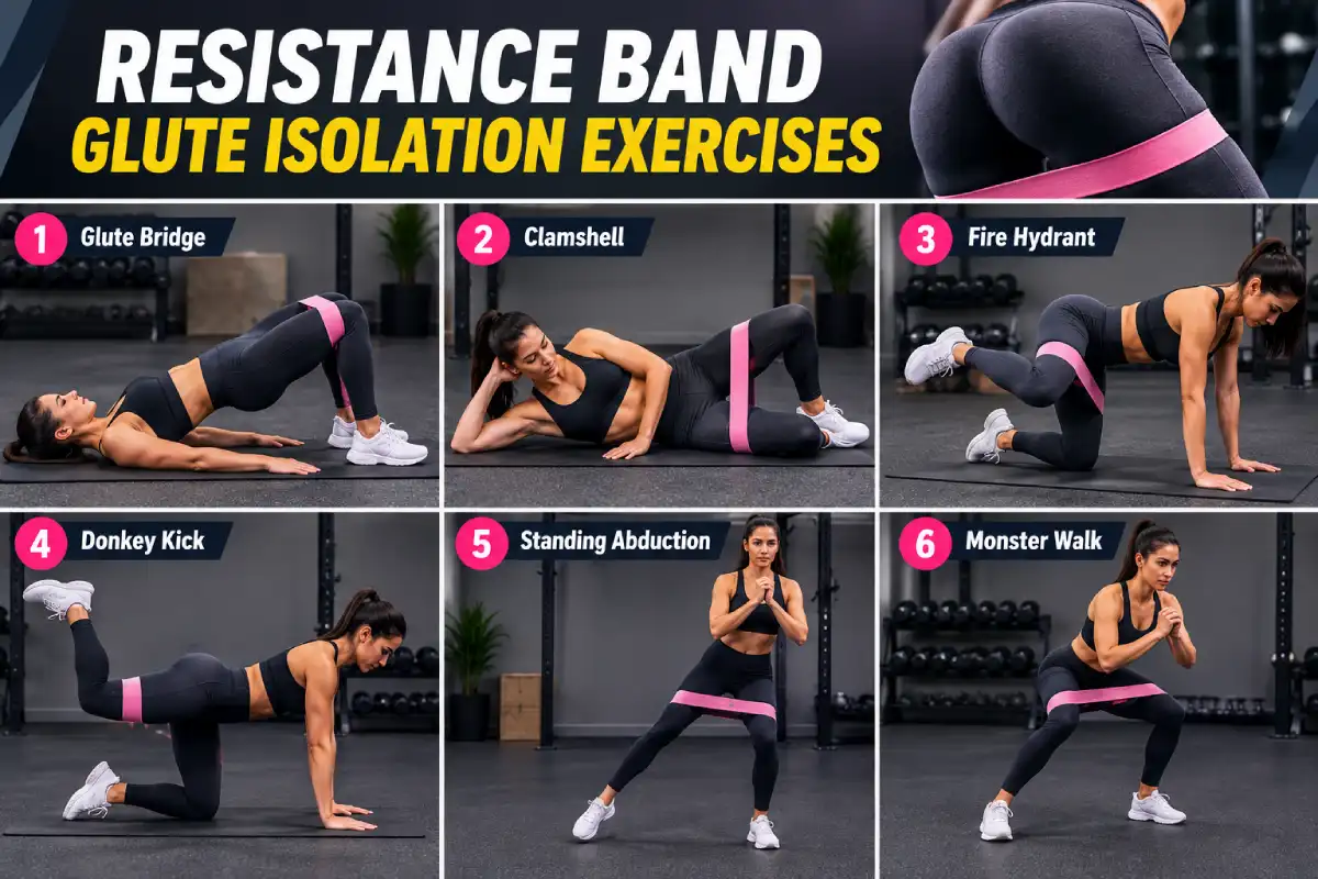 resistance band glute isolation exercises