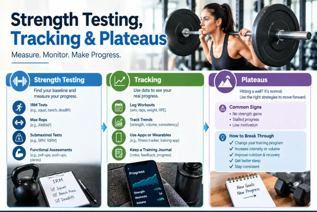 strength testing, tracking & plateaus